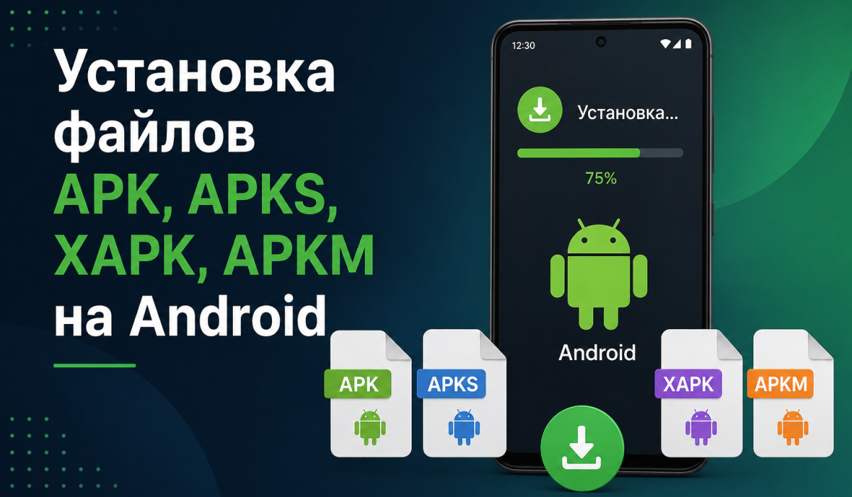 Установка файлов APK, APKS, XAPK, APKM на Android