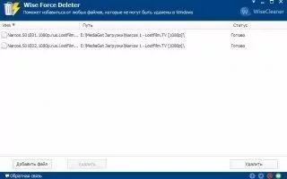 Wise Force Deleter Скриншот 1