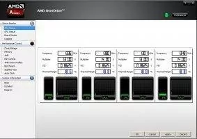 AMD Overdrive Скриншот 2