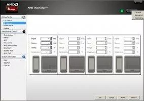AMD Overdrive Скриншот 3