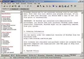NoteTab Light Скриншот 2